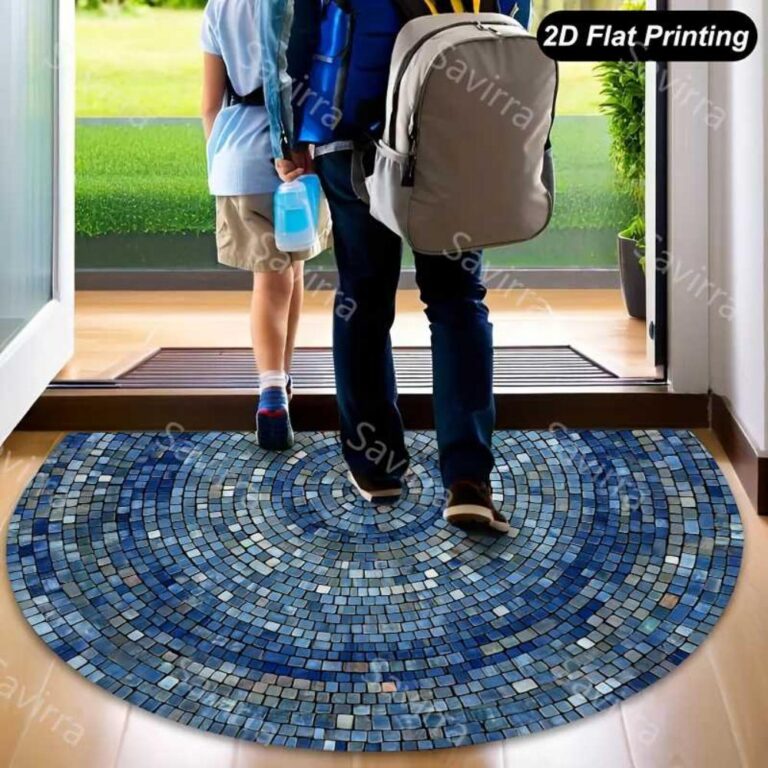 Flannel Non-woven Floor Mat Semicircular Floor Mat