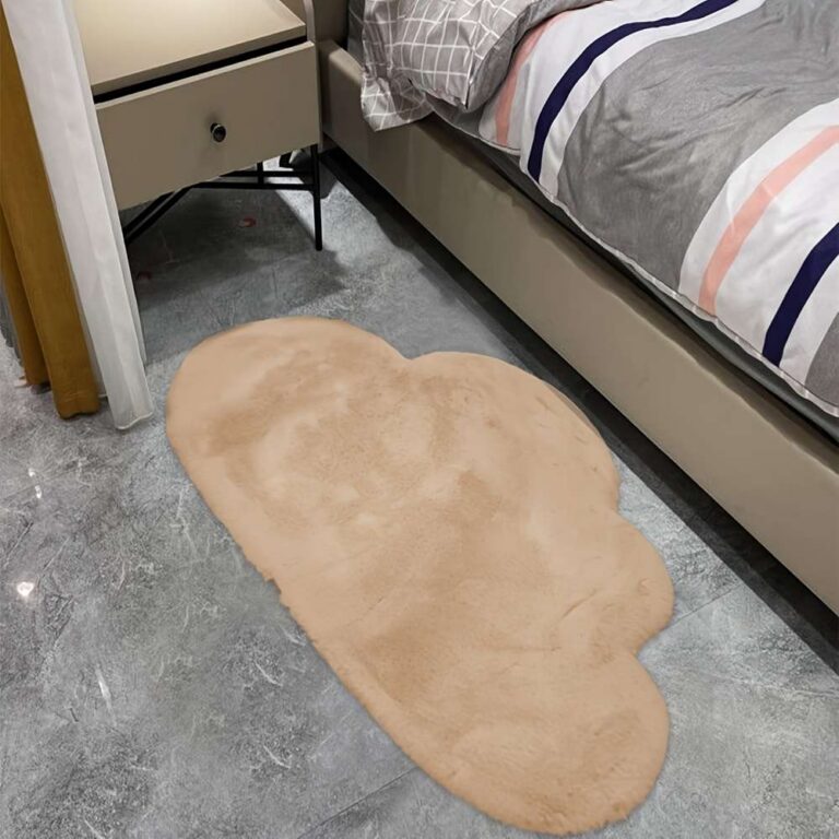 Rabbit Fur Blanket Rabbit Fur Rug — "Cloud"