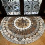 Flannel Non-woven Floor Mat Semicircular Floor Mat