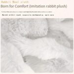 Rabbit Fur Blanket Long Rabbit Fur Rug